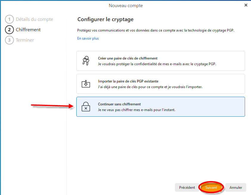 Pas de PGP