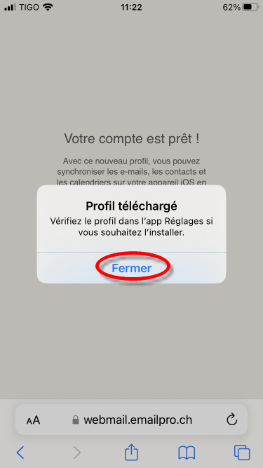 Profil téléchargé