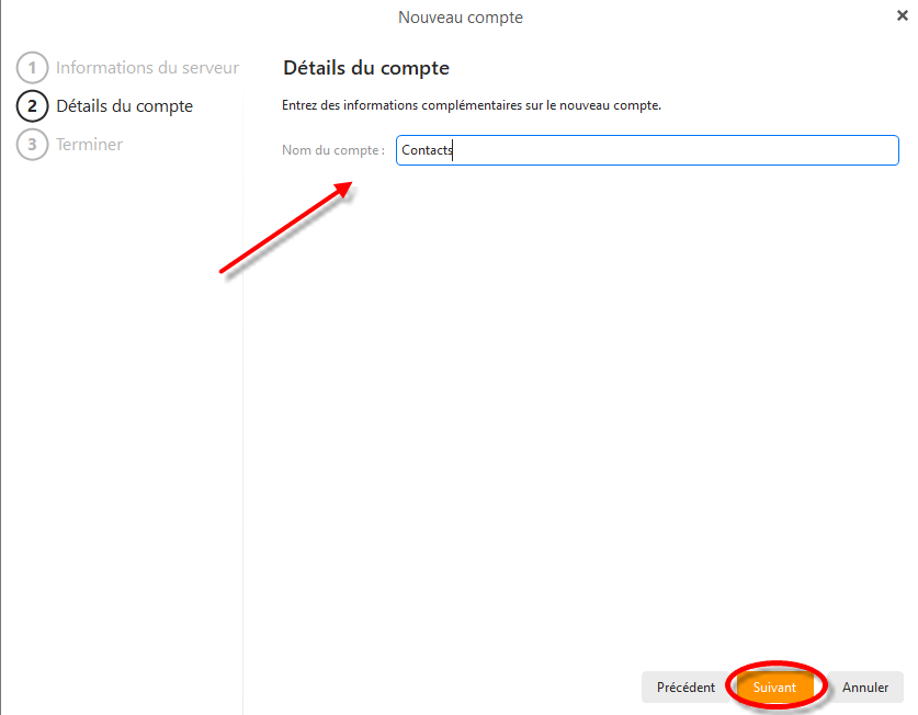 Nommer compte