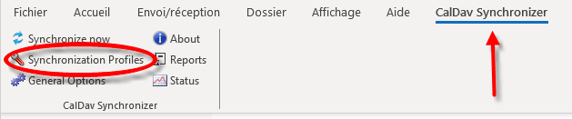 Profils CalDavSync
