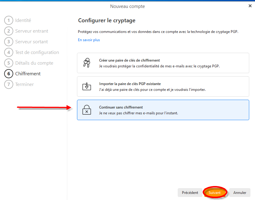 Pas de PGP
