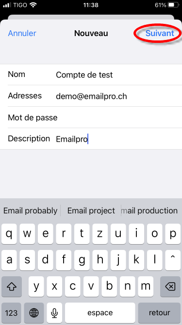 Config. de base